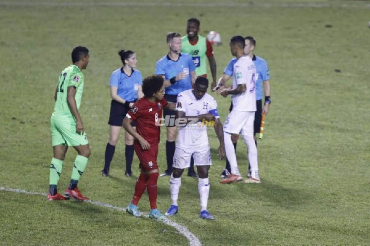 Las impactantes y desgarradoras fotos de los futbolistas de Honduras en el Olímpico y el júbilo de los panameños