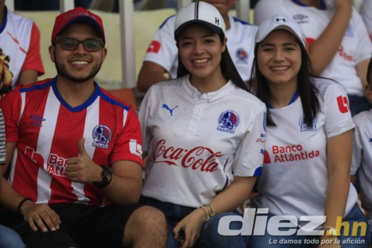 Las bellezas que adornan el estadio Nacional de Tegucigalpa en el Olimpia-Marathón