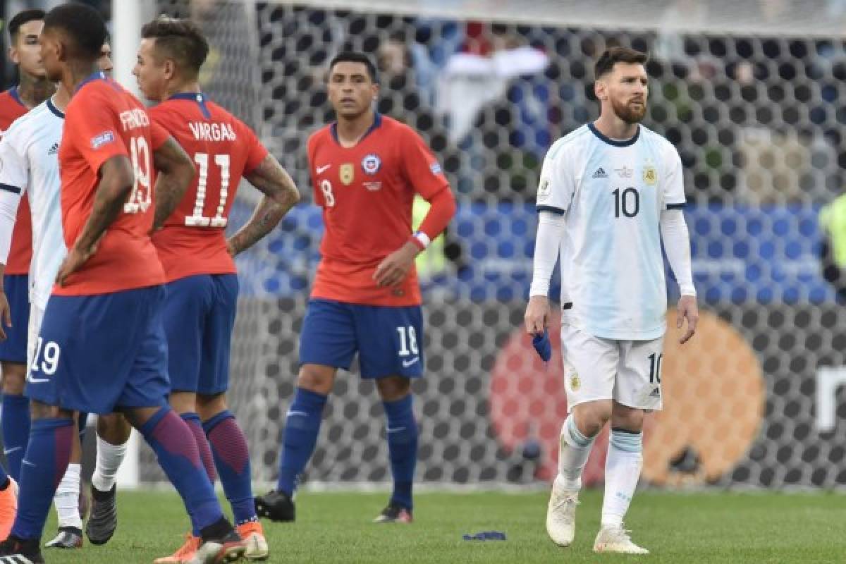 La frustración de Messi, la otra pelea del partido y el gesto de Vidal