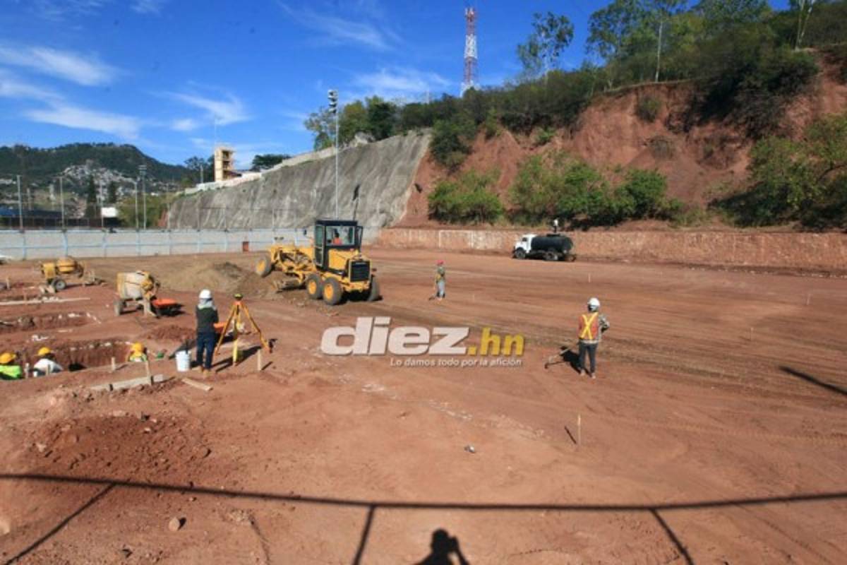 En fotos: El mini estadio que Fenafuth está construyendo en Tegucigalpa