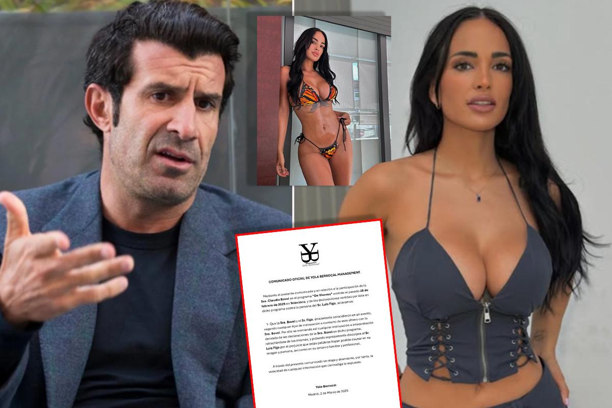 Luis Figo amenazó a una modelo tras la última revelación y luego ella pide perdón: “¿Esta basura de qué va?”