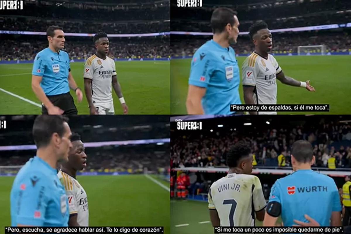 Vinicius y su charla con el árbitro tras el Real Madrid-Rayo: “Se agradece hablar así, te lo digo de corazón”