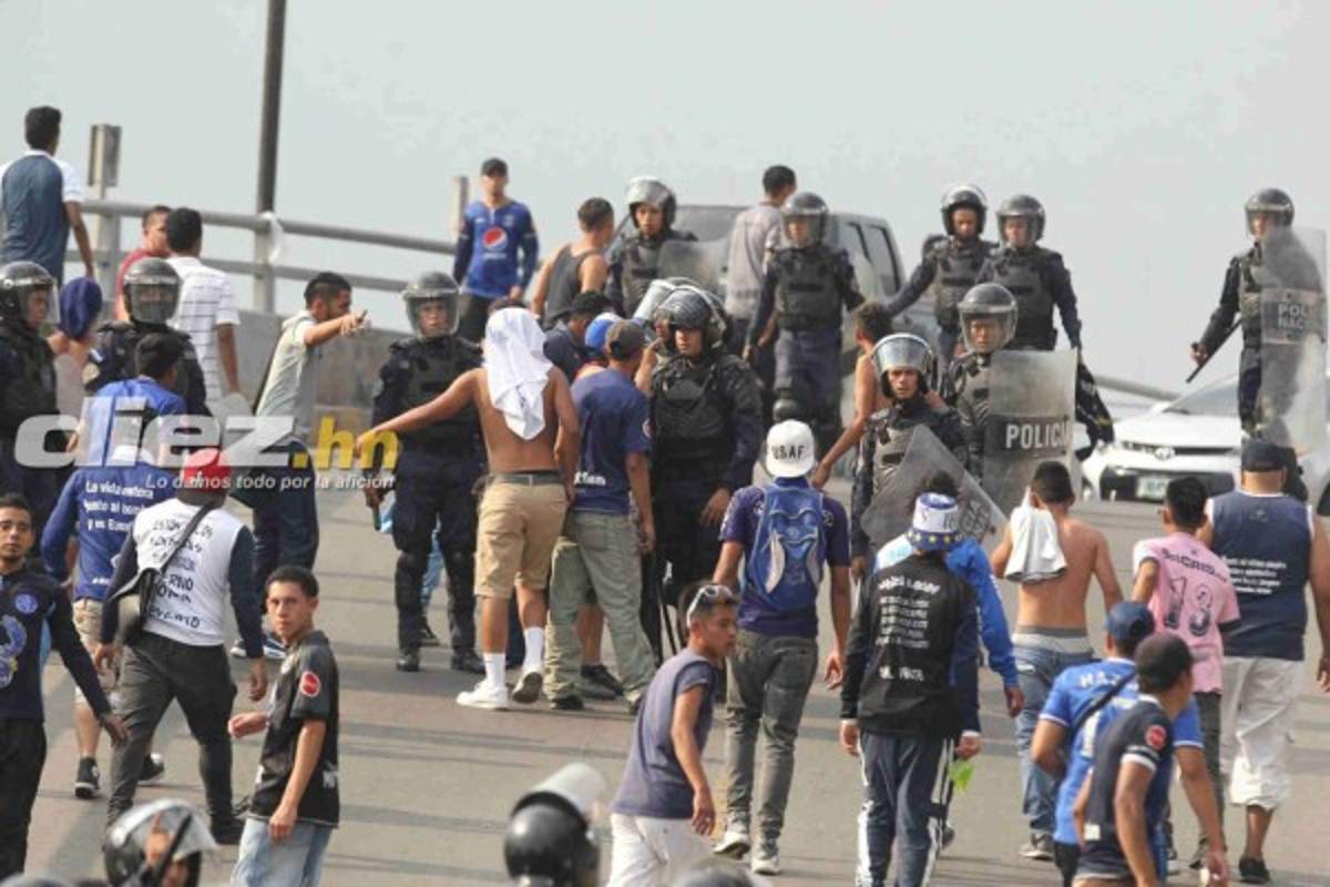 EN FOTOS: Así fue la balacera en las afueras del Nacional en el Motagua-Marathón