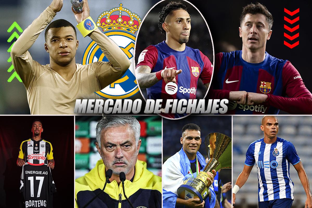 Venta millonaria en Barcelona y cuándo llega Mbappé al Real Madrid; bombazo de Mourinho en el mercado de fichajes