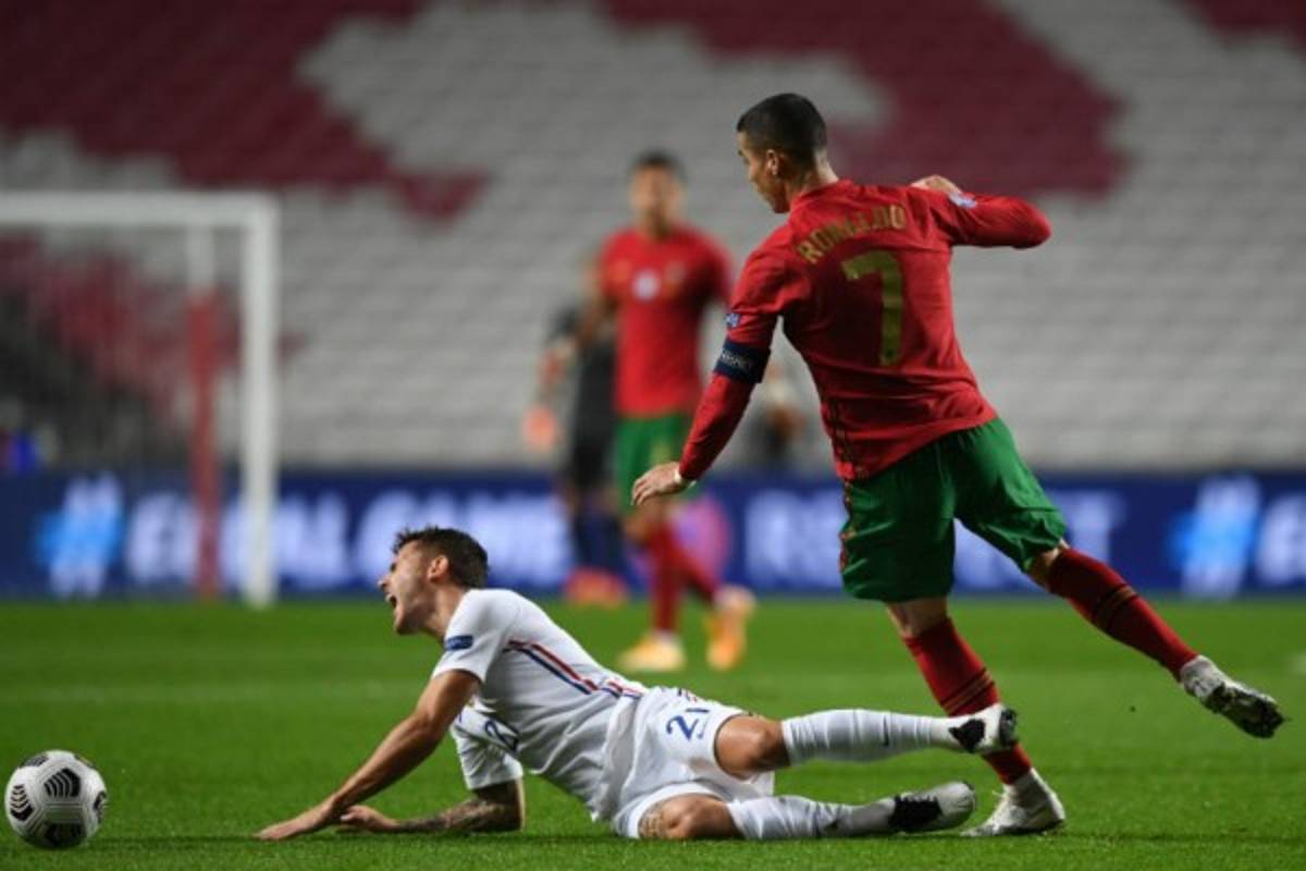 Abrazo entre cracks y la dura entrada de Cristiano Ronaldo en la derrota de Portugal ante Francia