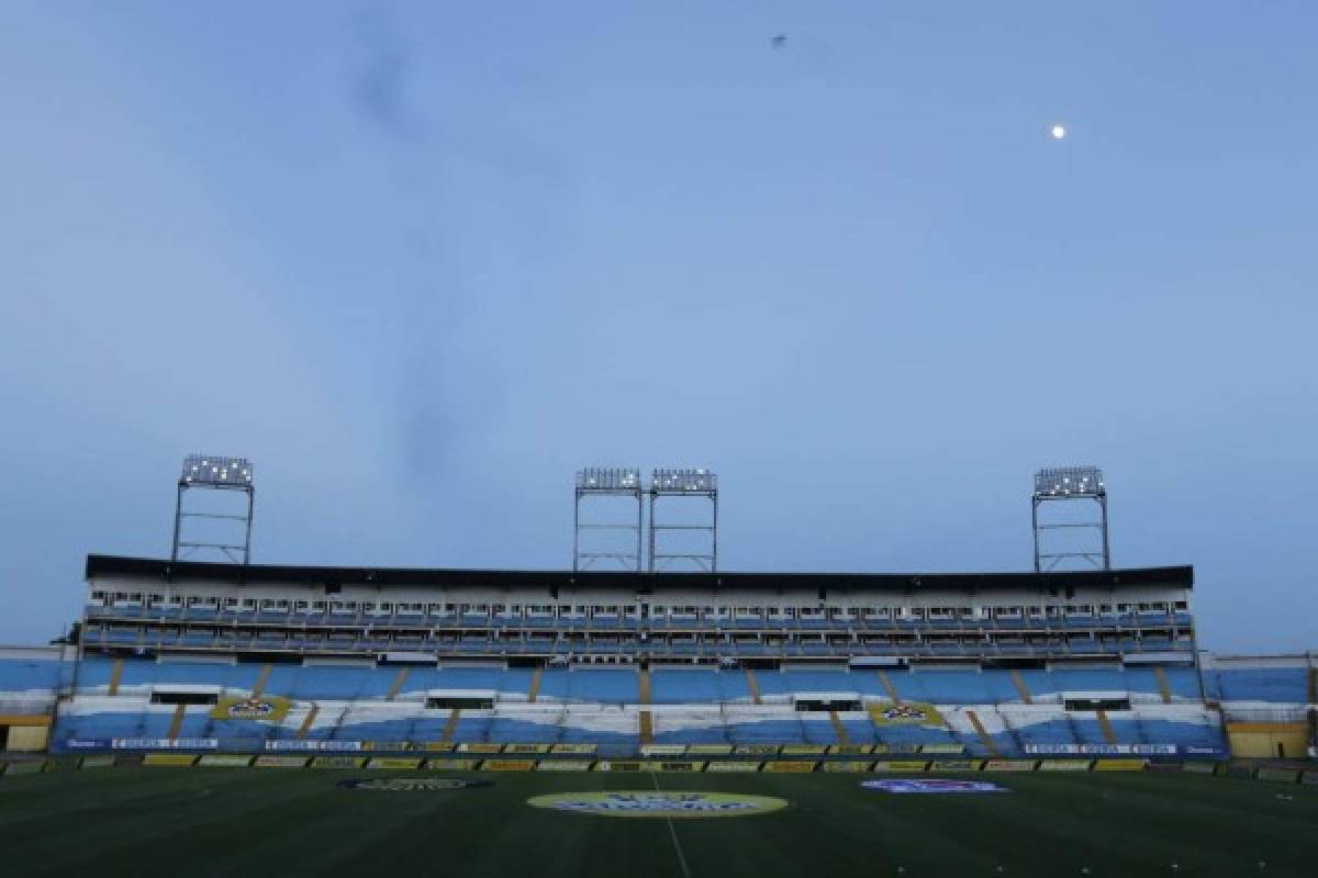Real España - Olimpia: Las fotos de un estadio vacío y con un protocolo de bioseguridad bien montado