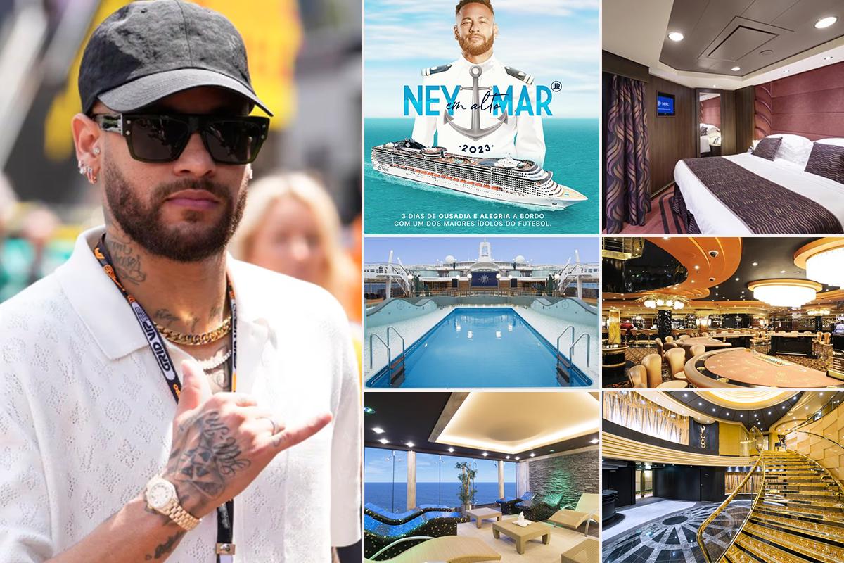 Zarpa el crucero de Neymar: ¡tres días de pura fiesta en alta mar y esto es lo que ofrece el brasileño!