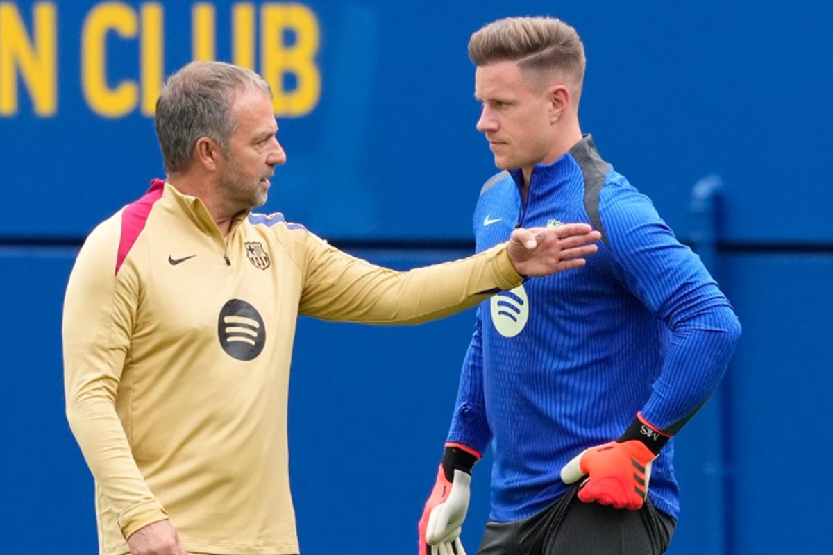 Ter Stegen jugará cedido en el Giron hasta final de temporada, según adelantó Flick.
