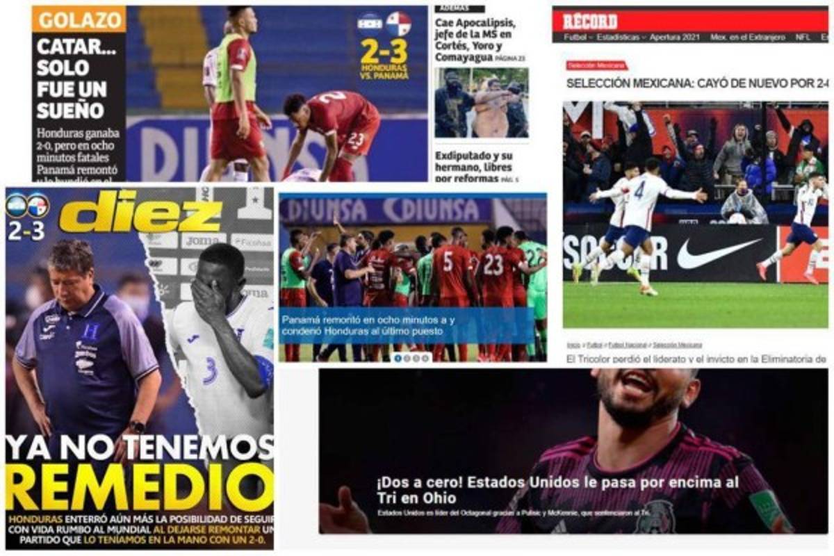 'Qatar solo fue un sueño': Las principales portadas en Concacaf tras la jornada 7 en la Eliminatoria