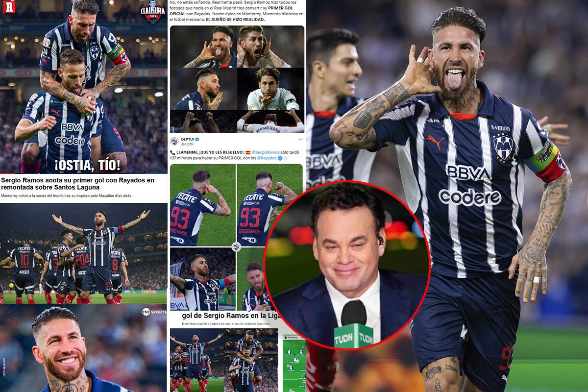 Faitelson lanzó una apuesta: Sergio Ramos anota su primer gol con Monterrey y así reacciona la prensa mexicana