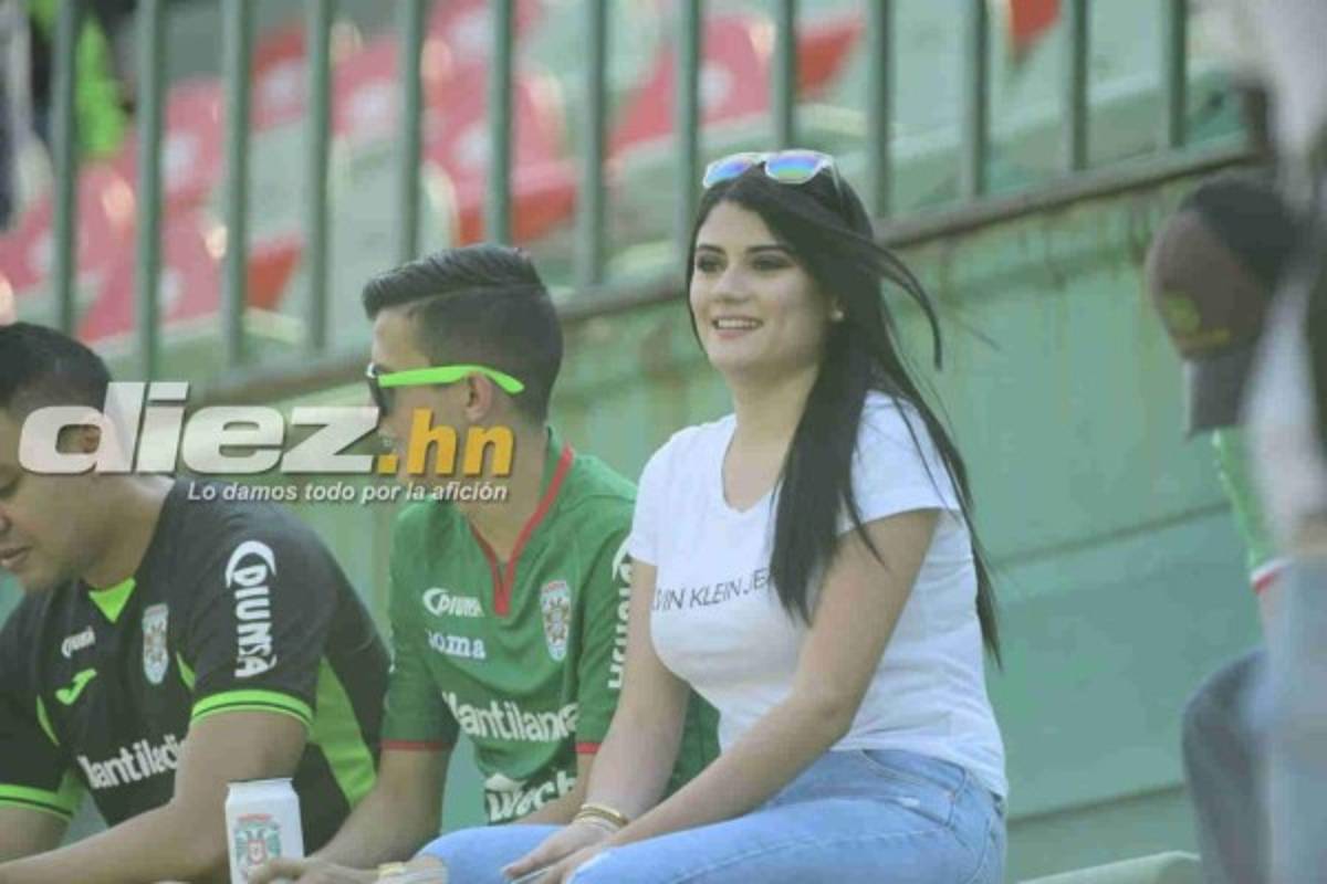 ¡Bellísimas! El Clásico entre Marathón y Real España se llena de lindas chicas