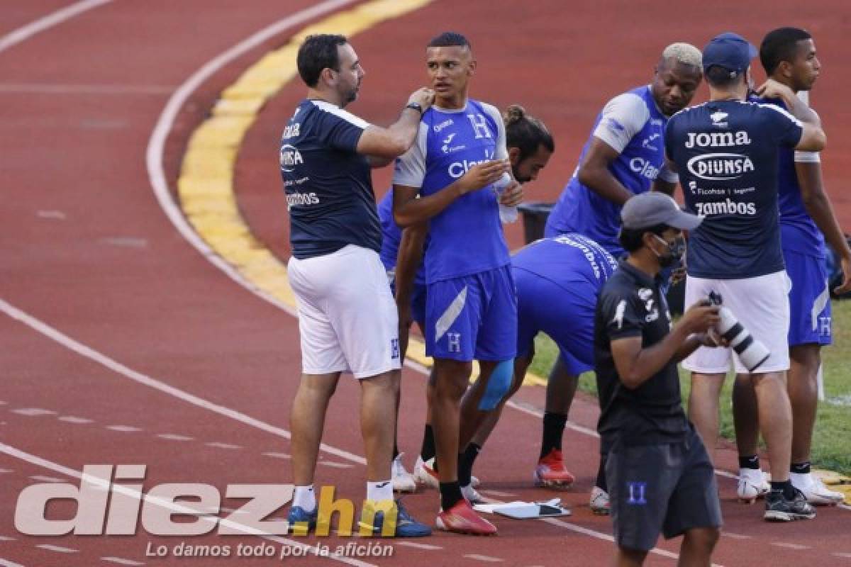 Llegan más jugadores, Quioto es noticia y quién es la bella chica: Así fue el entreno de Honduras