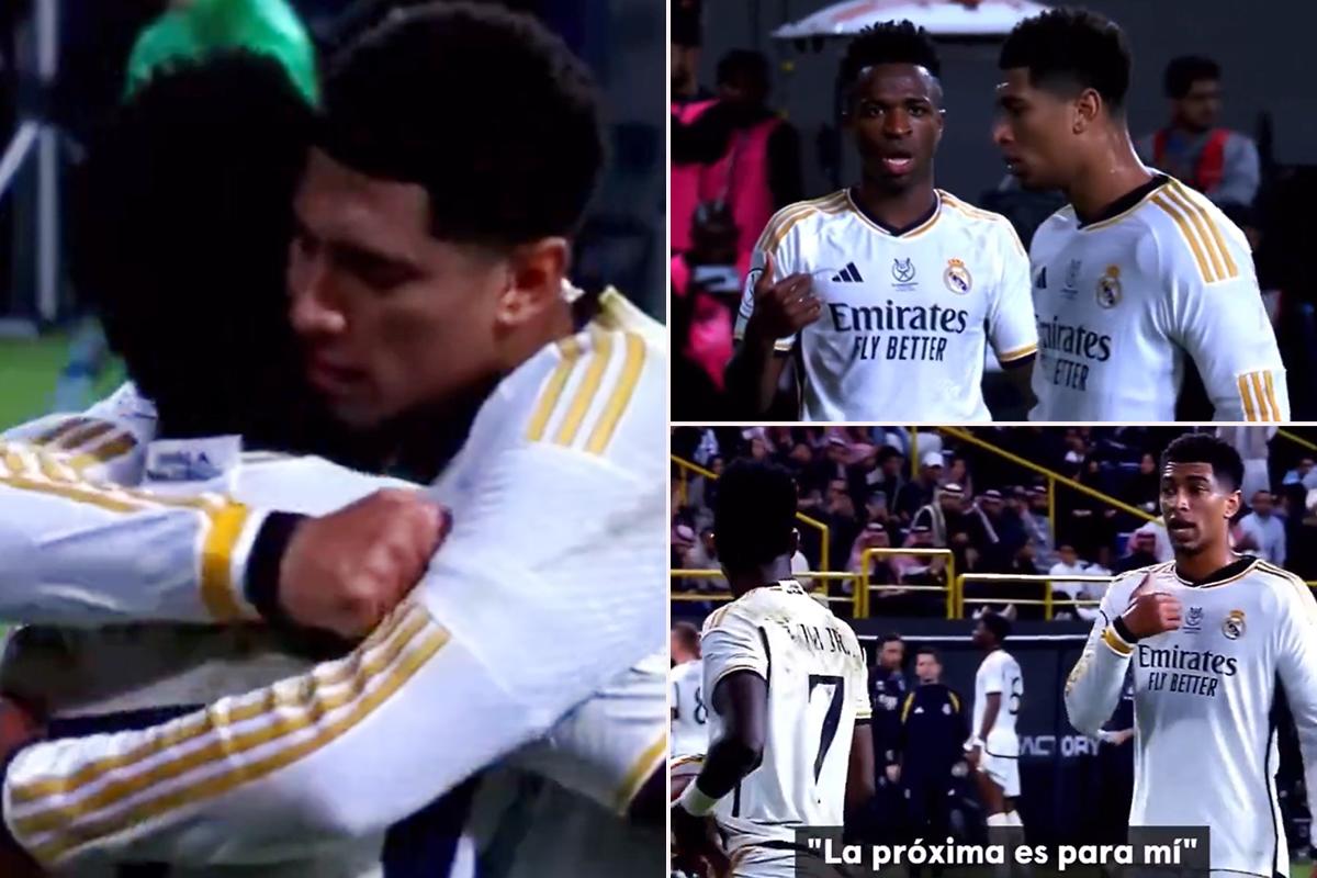 El pacto entre Bellingham y Vinicius durante la final de la Supercopa: “El próximo es para mí”