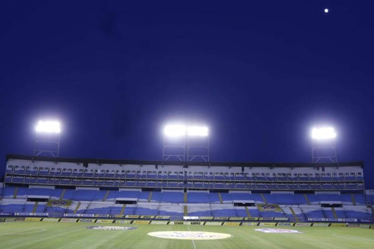 Real España - Olimpia: Las fotos de un estadio vacío y con un protocolo de bioseguridad bien montado