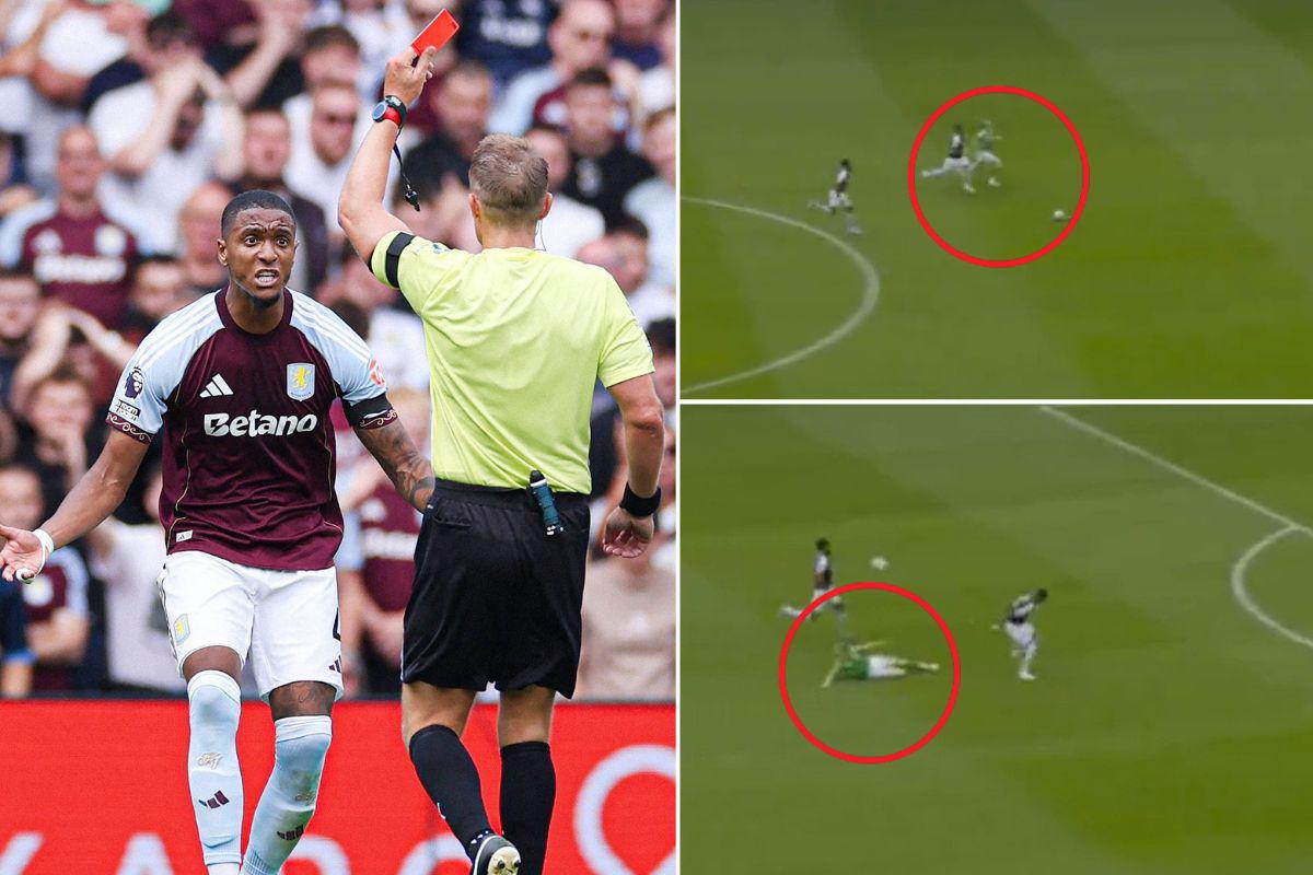 La primera expulsión en la Premier League 2025-26: no tuvo otra alternativa y dejó a su equipo con 10