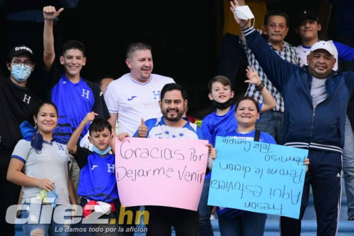 Bellas presentadoras y aficionadas deslumbraron en el estadio Olímpico para el Honduras-Panamá