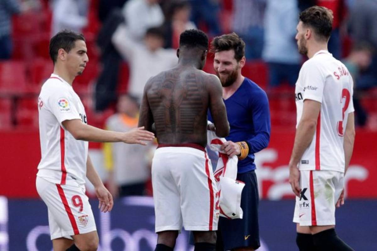 ¿Quién es? La historia detrás de las imágenes de Messi con jugador del Sevilla