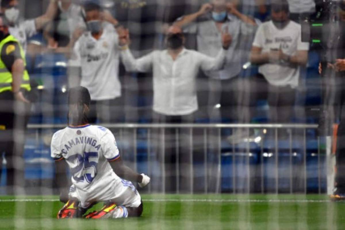 Locura de Vinicius y Camavinga; Zidane regresó al Bernabéu y homenaje especial en la victoria del Real Madrid