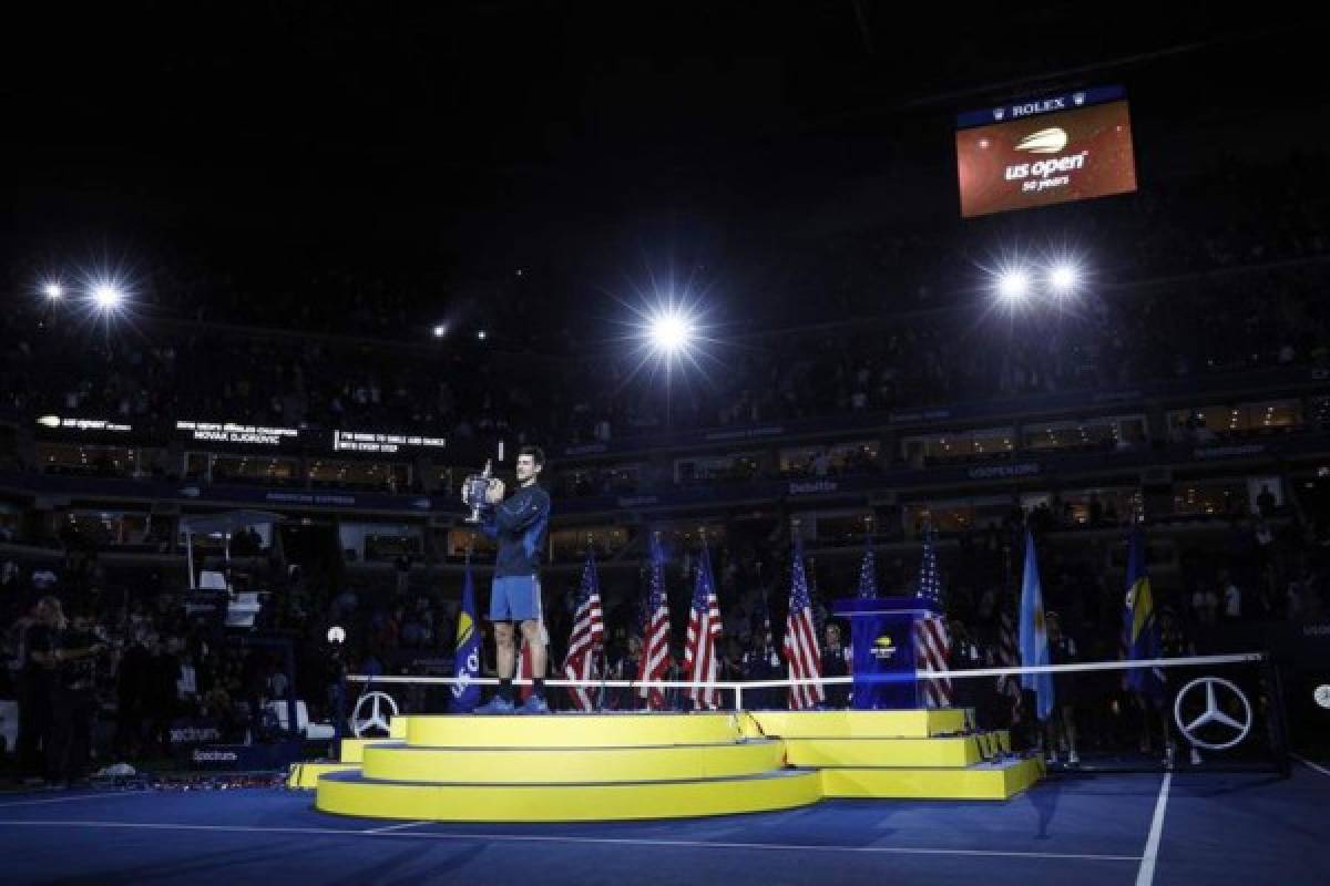 Novak Djokovic y las imágenes imperdibles de la final del US Open