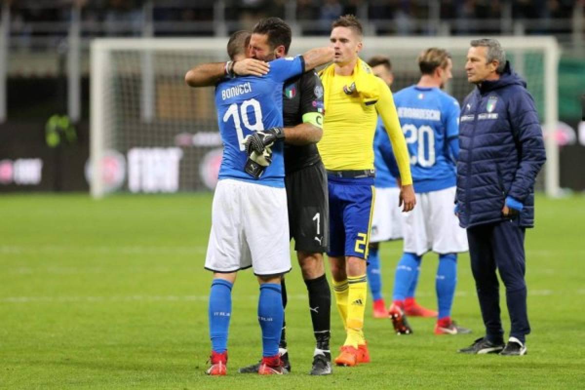 Las desgarradoras imágenes de Italia y Buffon y la negativa de De Rossi para jugar