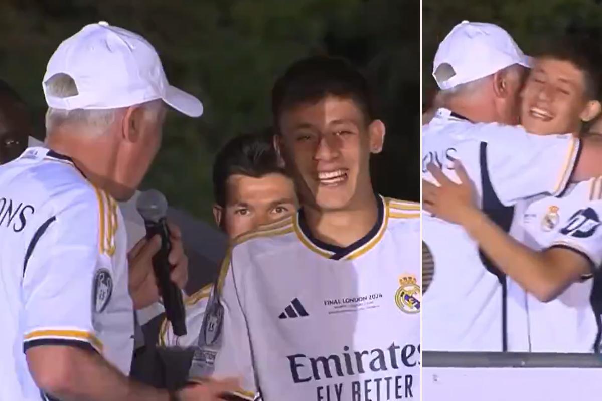El viral gesto de Ancelotti con Arda Güler en Cibeles: “Les presento a un chico muy interesante, ¡dale, adelante!”