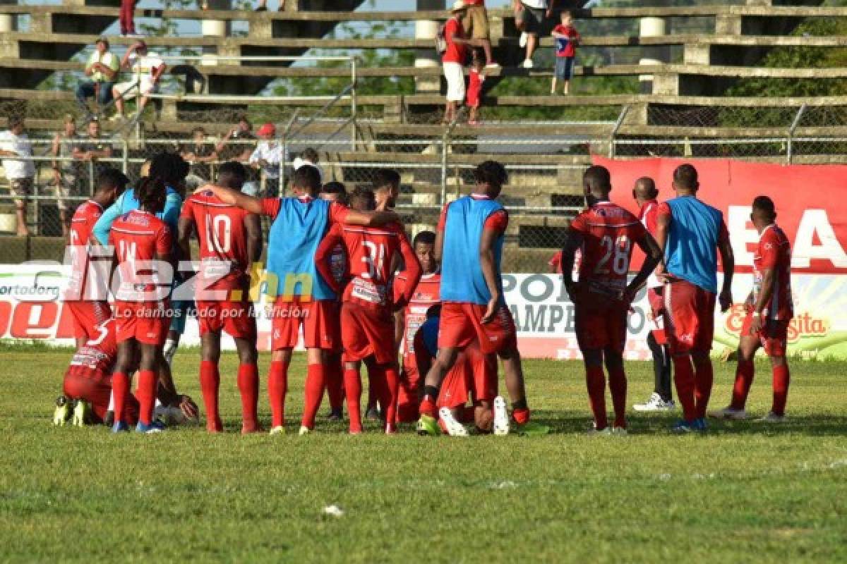 FOTOS: El júbilo y tristeza de la final de ida de la Liga de Ascenso de Honduras