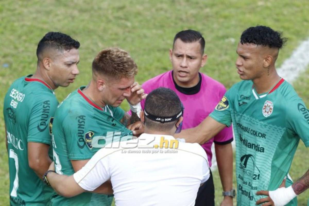 NO VISTE EN TV: El amor de un juvenil al escudo del Platense, persignación y la herida de Techera