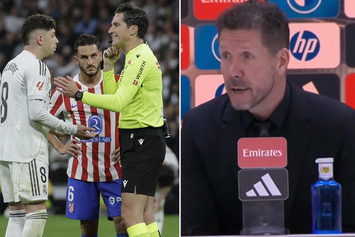 ¿Perdieron por el arbitraje? Simeone responde sin filtros luego de caer en el derbi ante Real Madrid