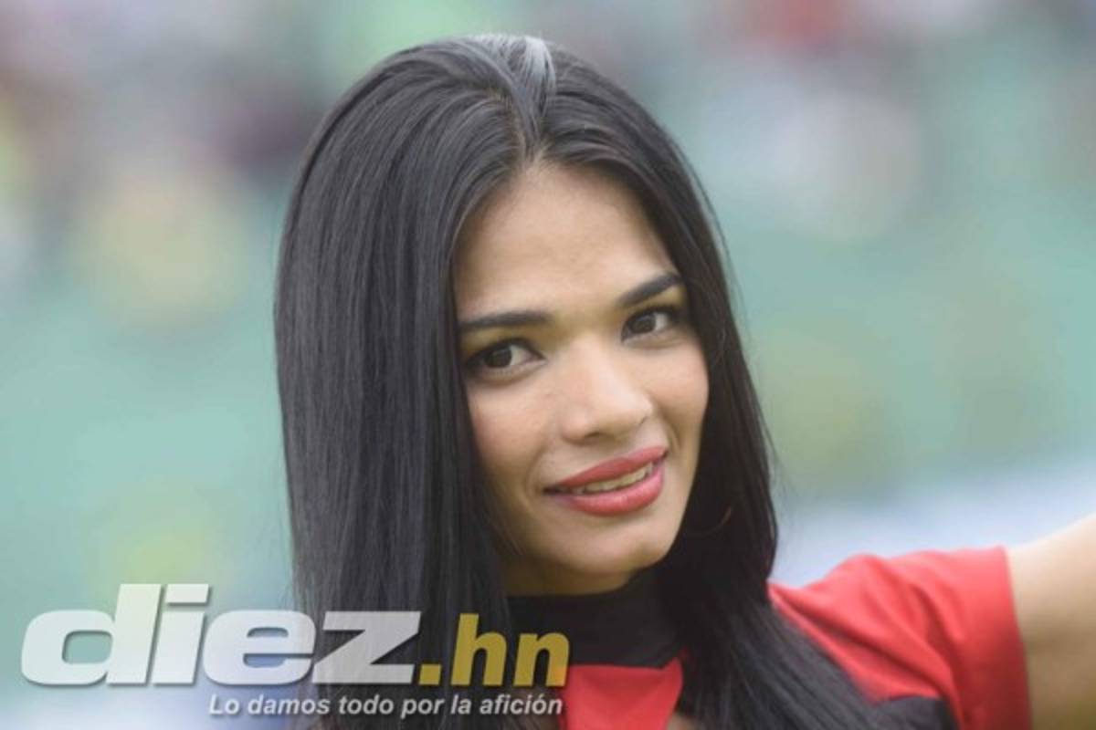 Las hermosuras que adornaron el clásico Marathón-Motagua