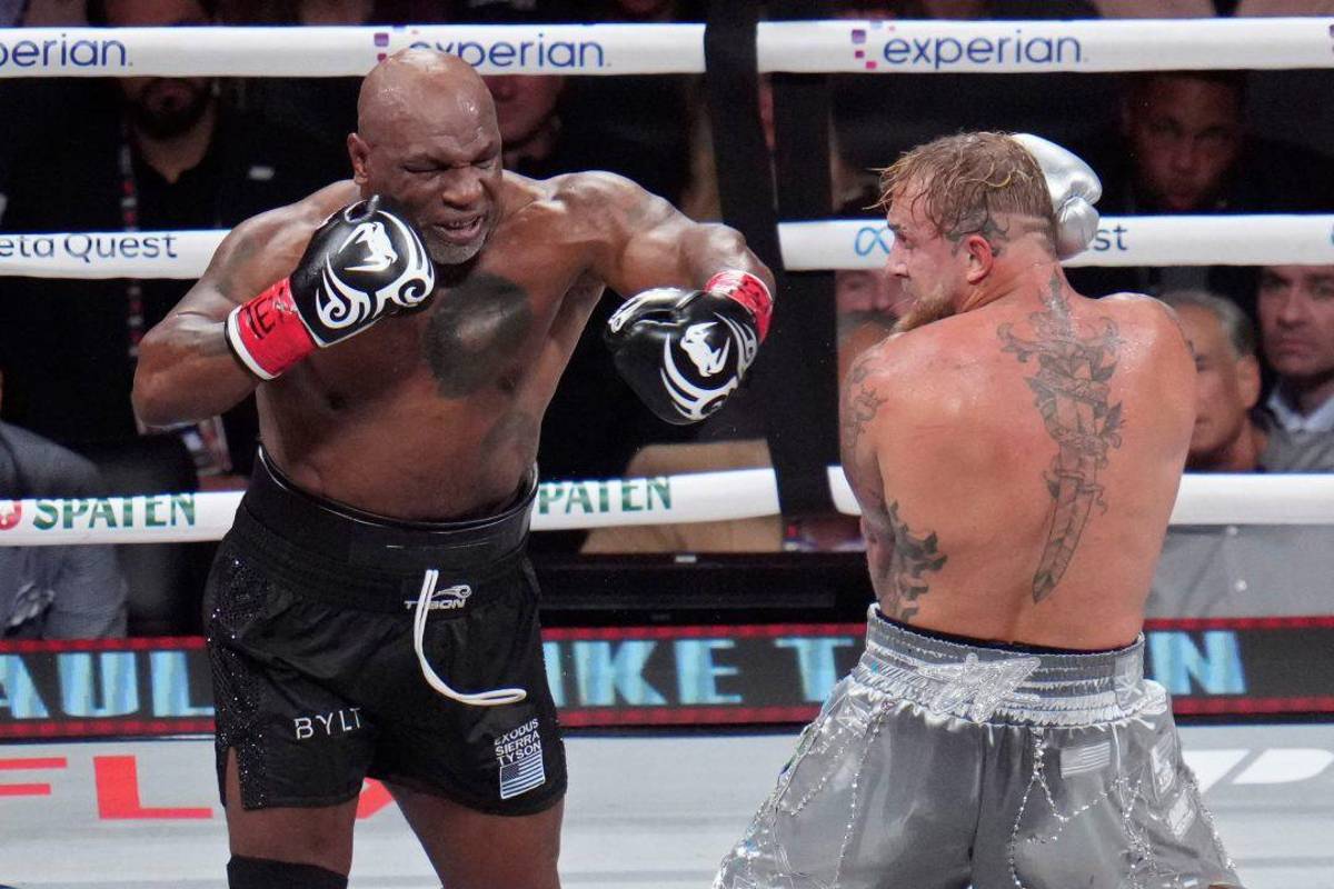 Así fue el triste regreso de Mike Tyson al boxeo: molido a golpes por Jake Paul y el gesto de su rival antes de terminar la pelea
