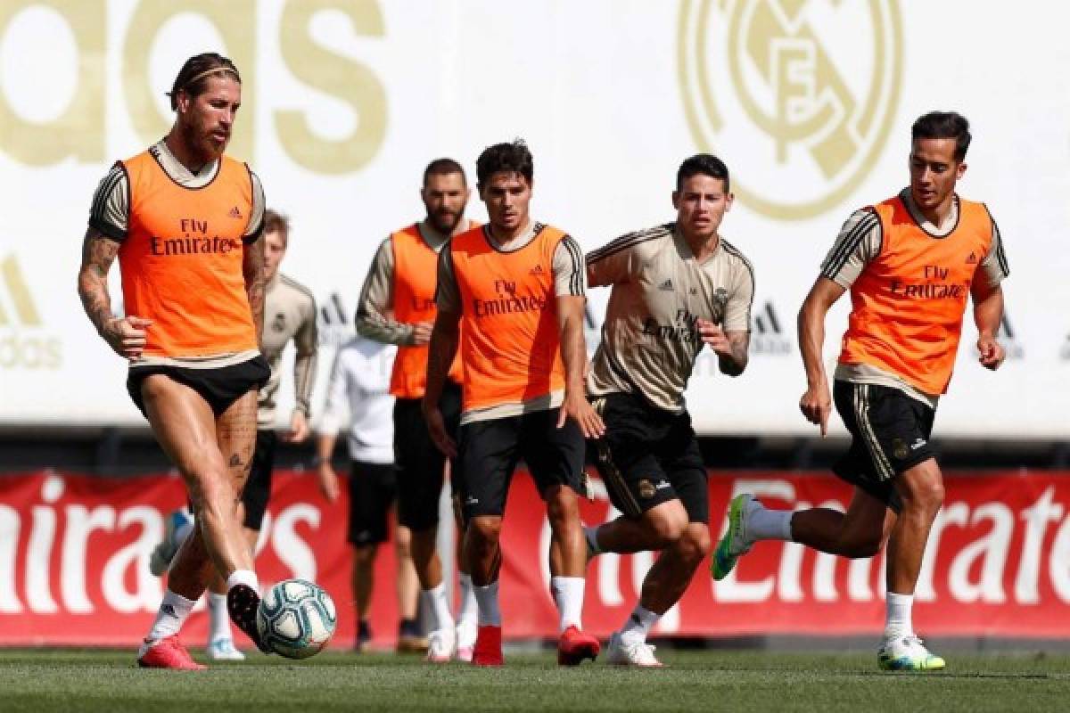 Fotos: El primer entrenamiento colectivo de Barcelona y Real Madrid post-coronavirus