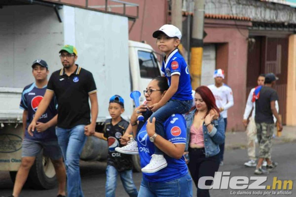 El llenazo en la final de ida entre Olimpia y Motagua en el Nacional