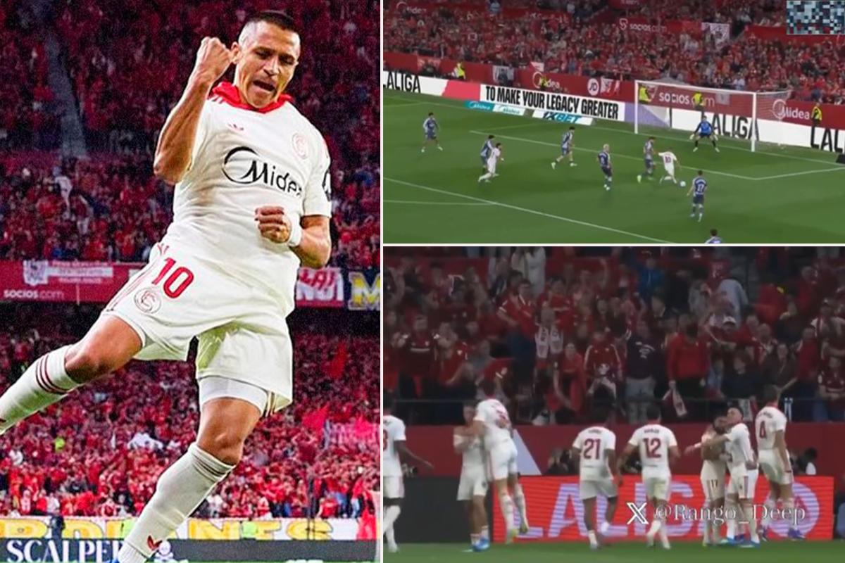 El Sevilla sale del descenso gracias al veterano Alexis Sánchez: Le pegué con el corazón