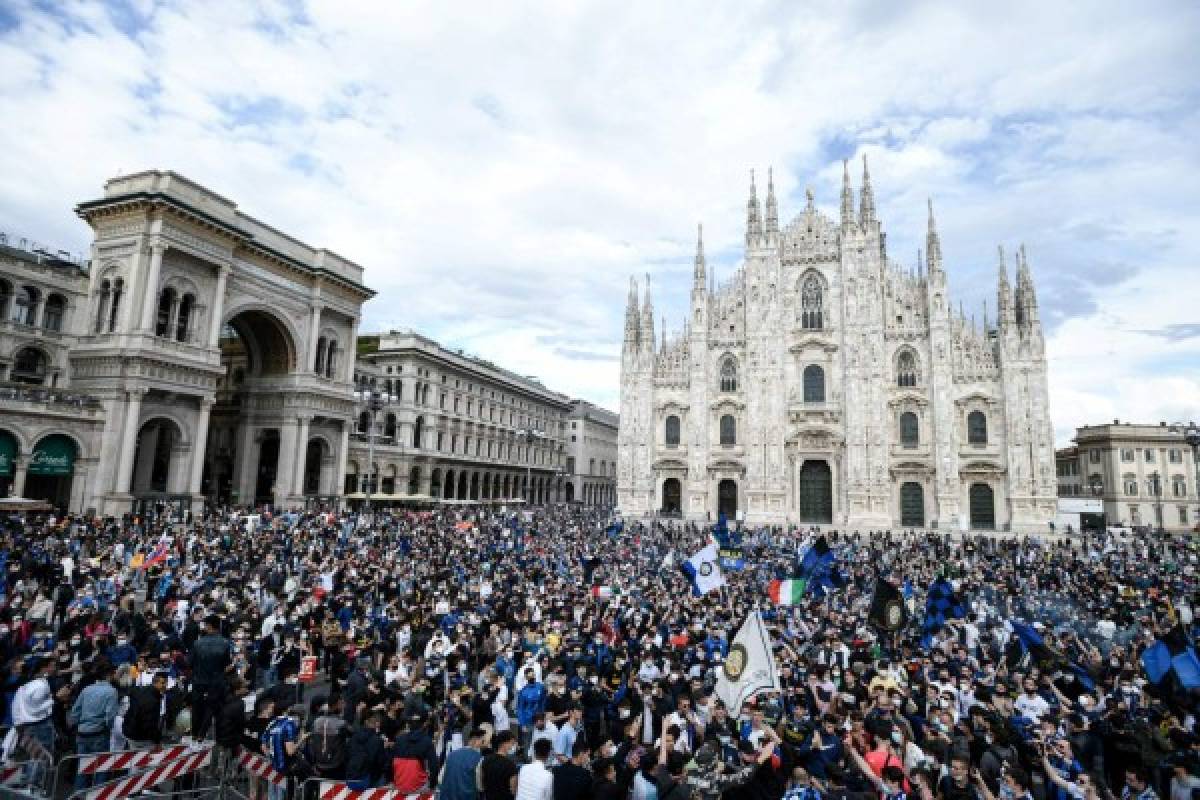 ¡Así se celebra la caída de un imperio! El festejo de los hinchas y jugadores del Inter tras campeonizar en Serie A