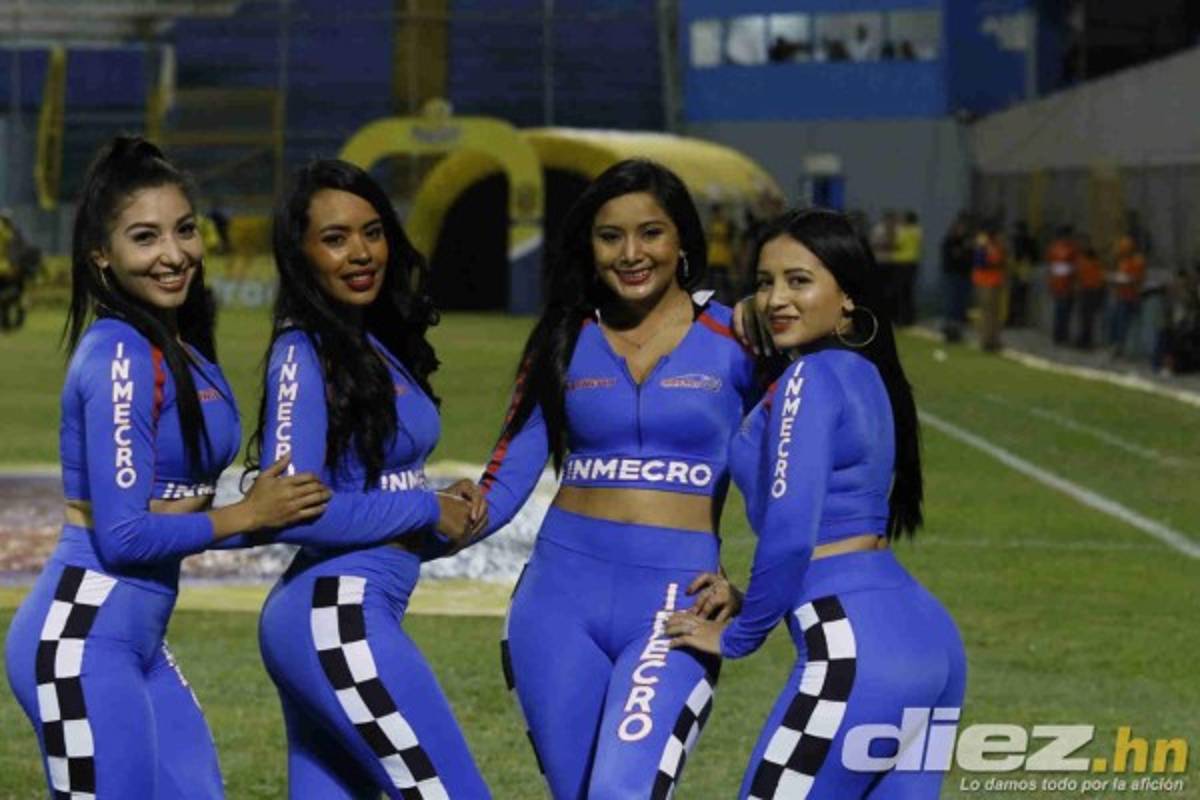 ¡Linduras! Las chicas que embellecieron el clásico entre Real España-Motagua