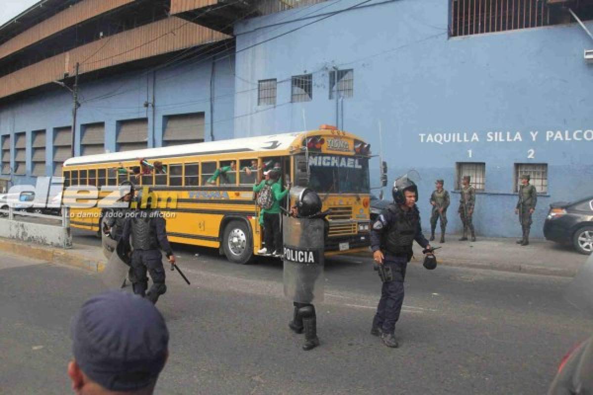 EN FOTOS: Así fue la balacera en las afueras del Nacional en el Motagua-Marathón