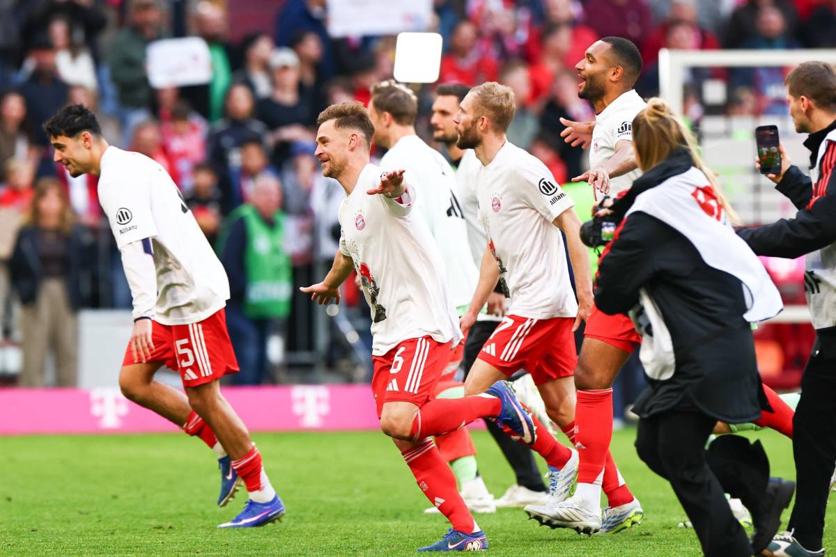 Fiestón del Bayern tras ganar la Bundesliga: el amuleto de la suerte, la euforia de Kompany y así celebró Luis Díaz