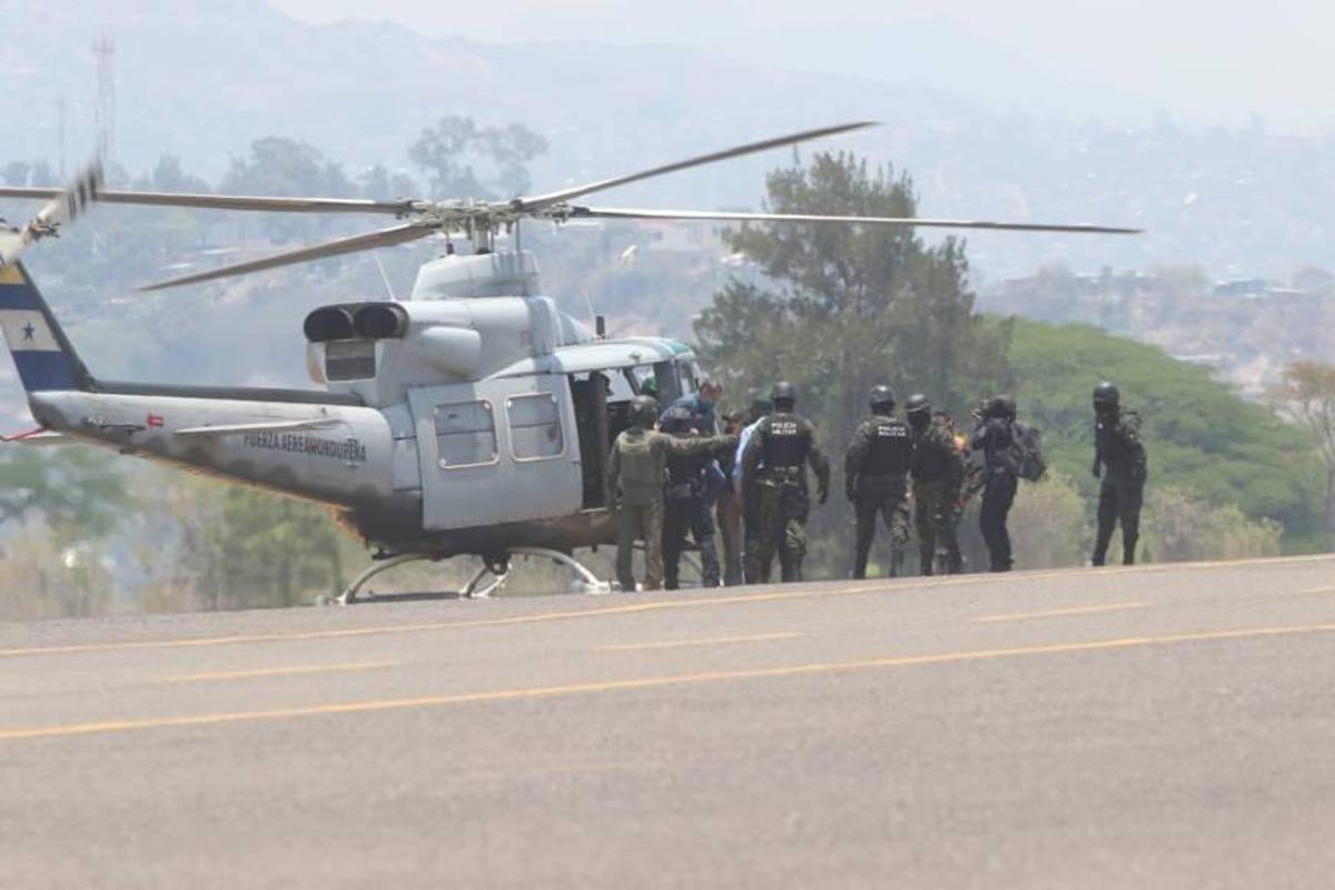 El día de extradición de Juan Orlando Hernández: francotiradores, helicópteros y máxima seguridad