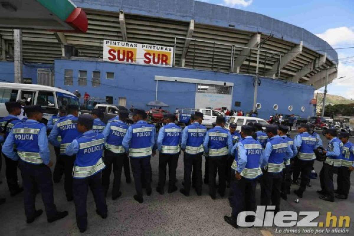 El llenazo en la final de ida entre Olimpia y Motagua en el Nacional