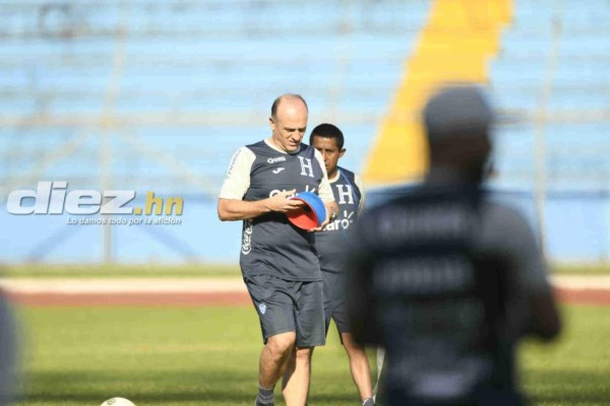 Risas y la broma de Elis a 'Choco' en el entreno de la Selección de Honduras