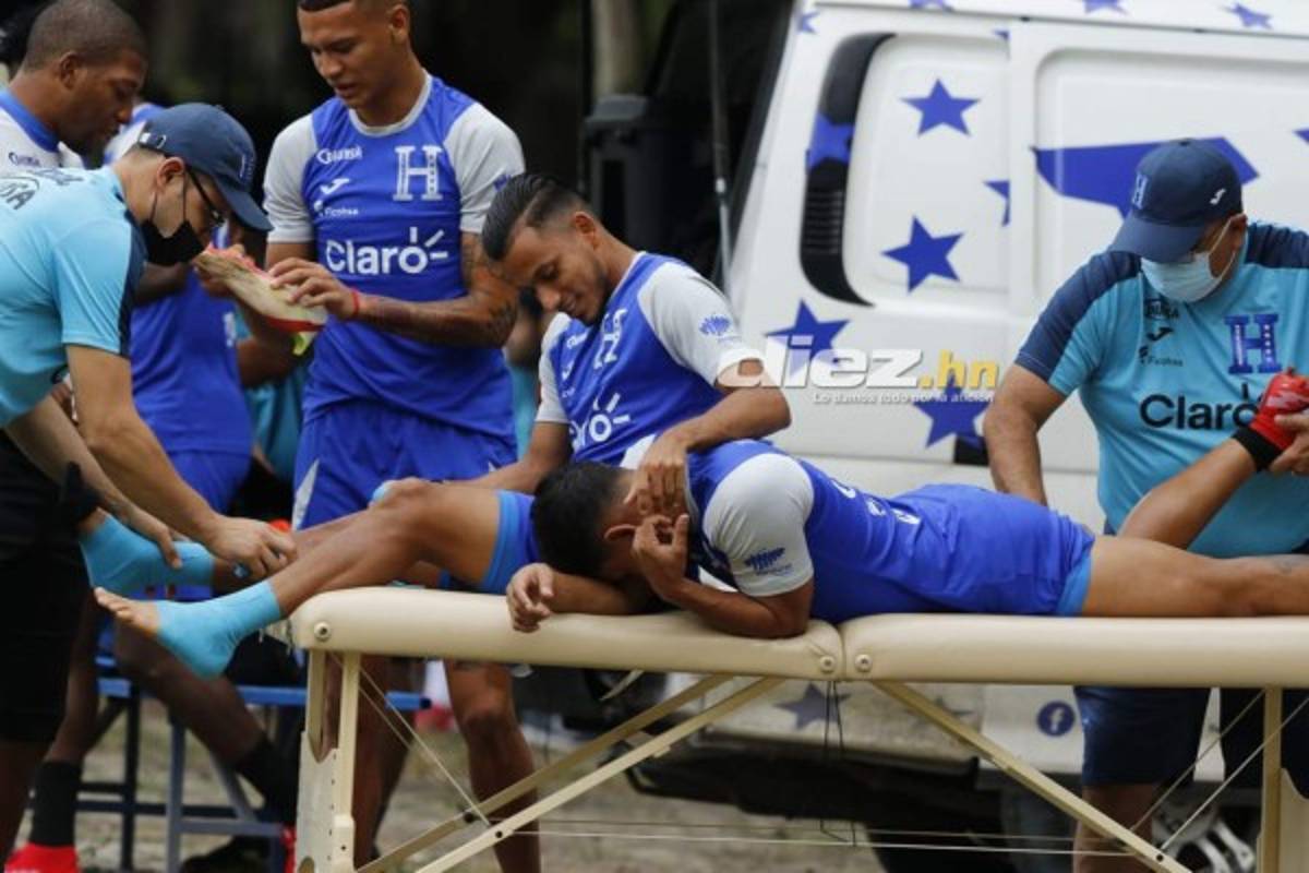 Los cariñitos de Edwín Rodríguez y las bromas de Deiby: el penúltimo entreno de Honduras con el combo completo