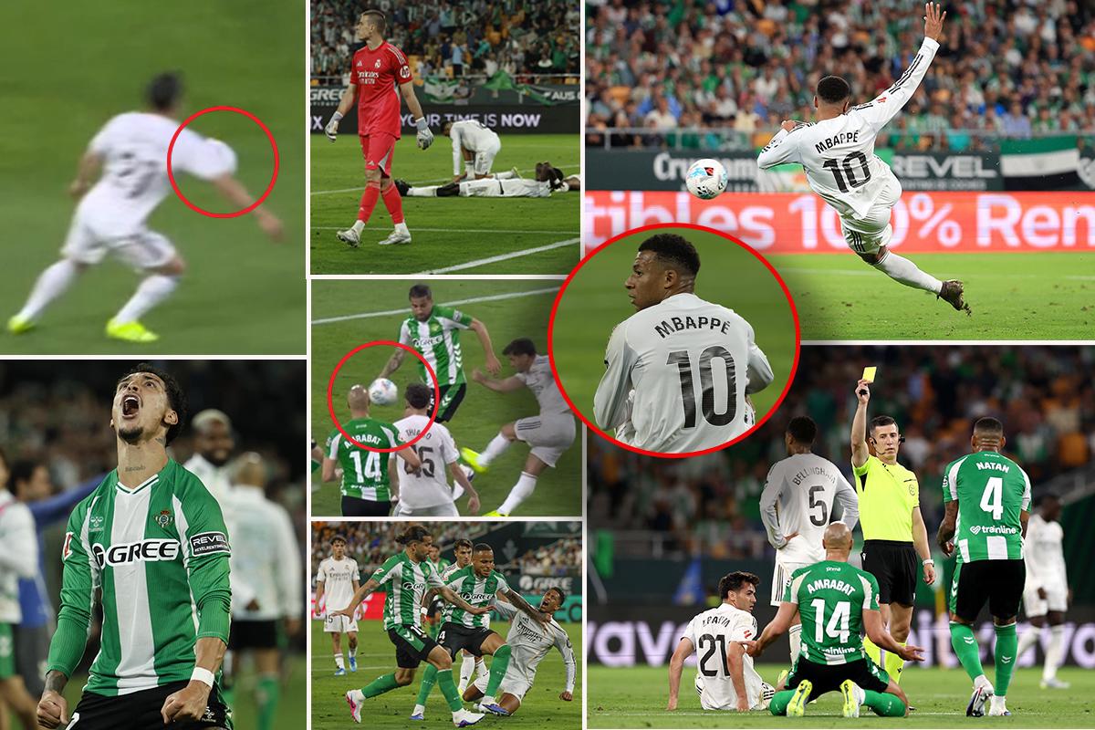 La polémica con los penales en el Betis-Real Madrid, golazo anulado a Mbappé y un mazazo en el último segundo
