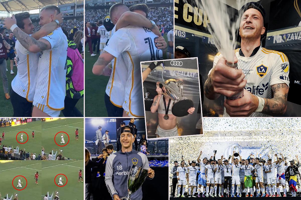 Marco Reus por fin rompe su maldición: ganó su primera liga con el Galaxy en la MLS y el festejo con Riqui Puig