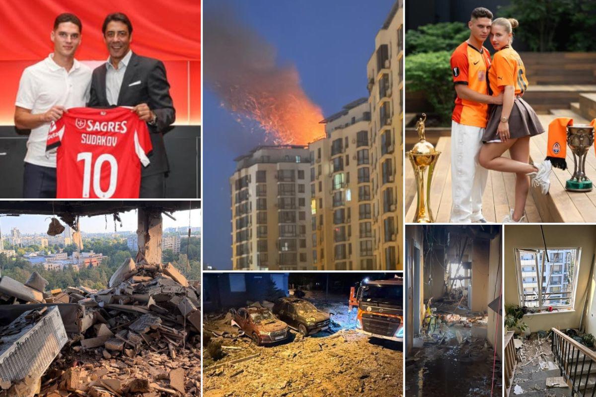 Rusia bombardeó la casa del nuevo '10' del Benfica: su novia embarazada y su pequeña hija estaban adentro