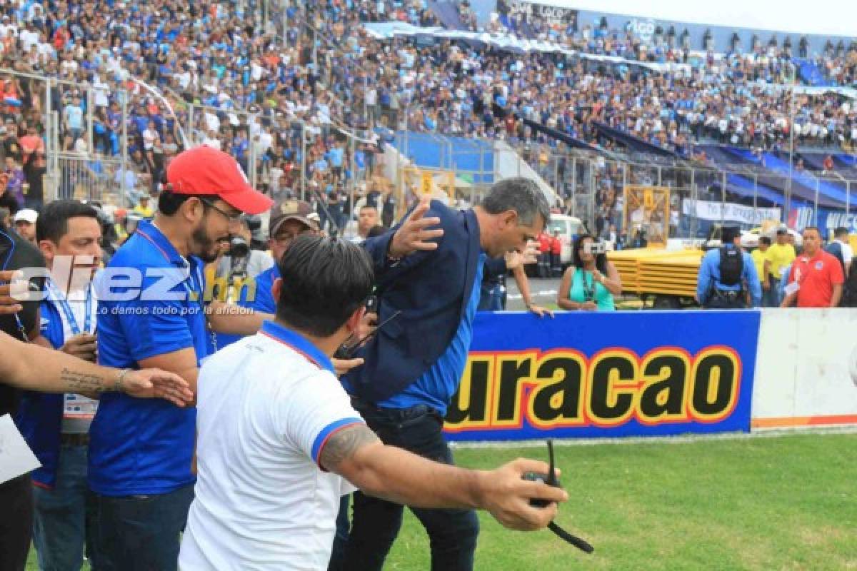 FOTOS: Golpes entre Diego Vázquez y Osman Madrid en el zafarrancho de la Gran Final entre Olimpia y Motagua