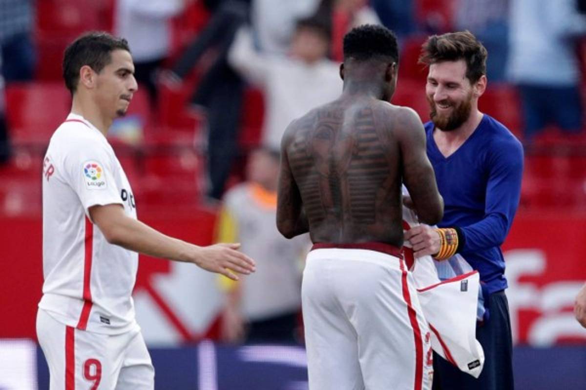 ¿Quién es? La historia detrás de las imágenes de Messi con jugador del Sevilla