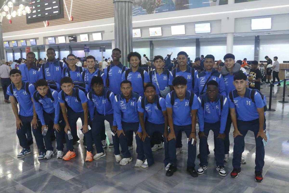 ¡Con el sueño intacto! La Sub-17 de Honduras partió a Qatar para cumplir el sueño de jugar una Copa del Mundo