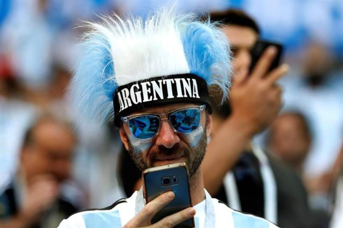 FOTOS: La especular fiesta de los argentinos previo al juego ante Nigeria