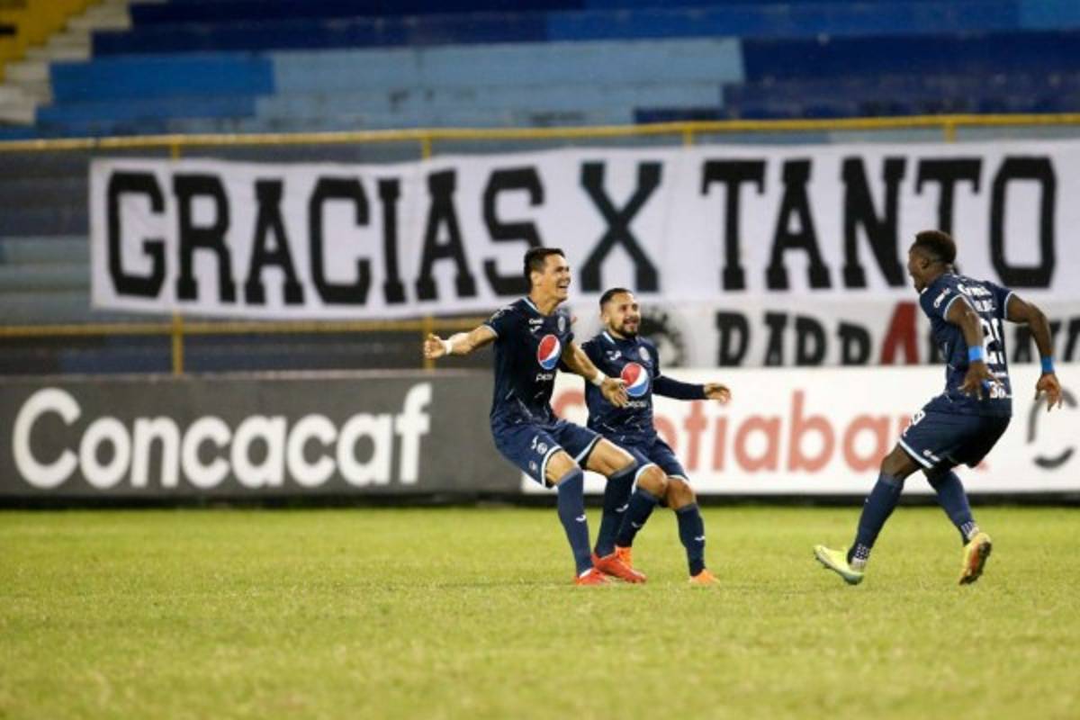 El grito de Rougier y la euforia azul: Así celebró Motagua su clasificación en Liga Concacaf