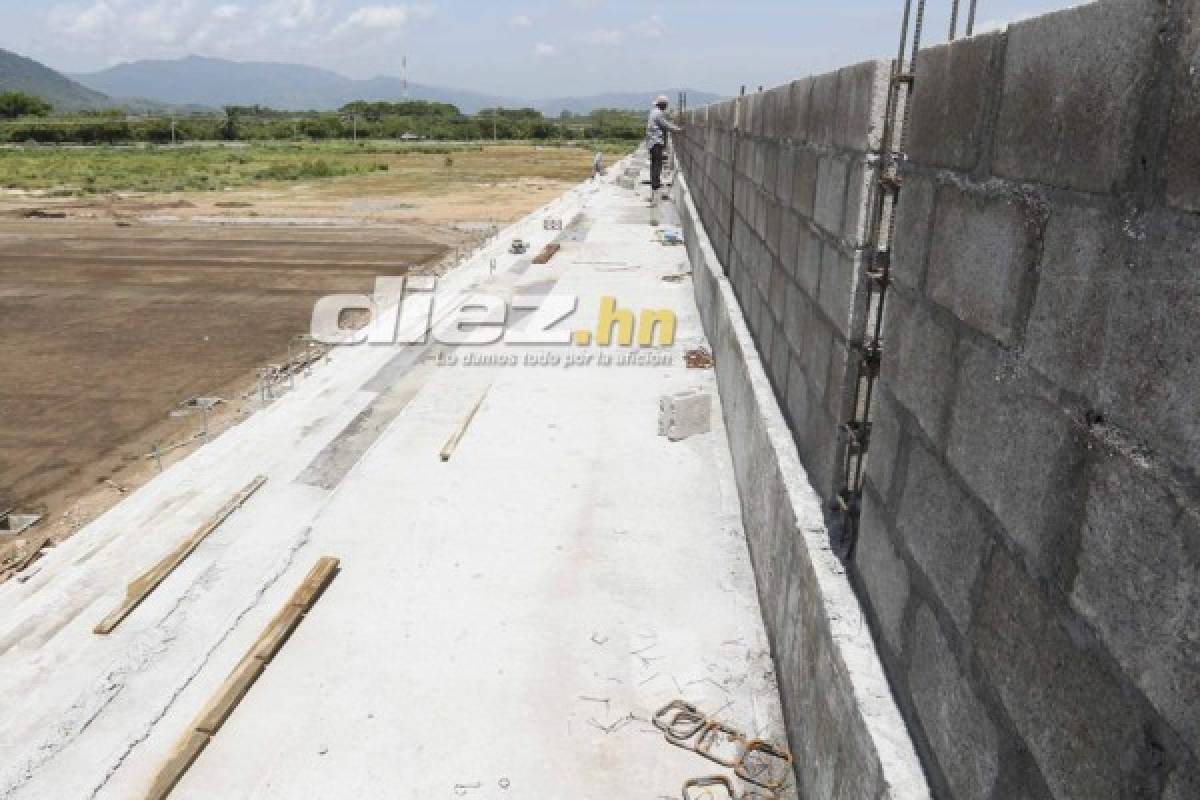 ¡Una joya! Así avanzan los trabajos del estadio del Parrillas One